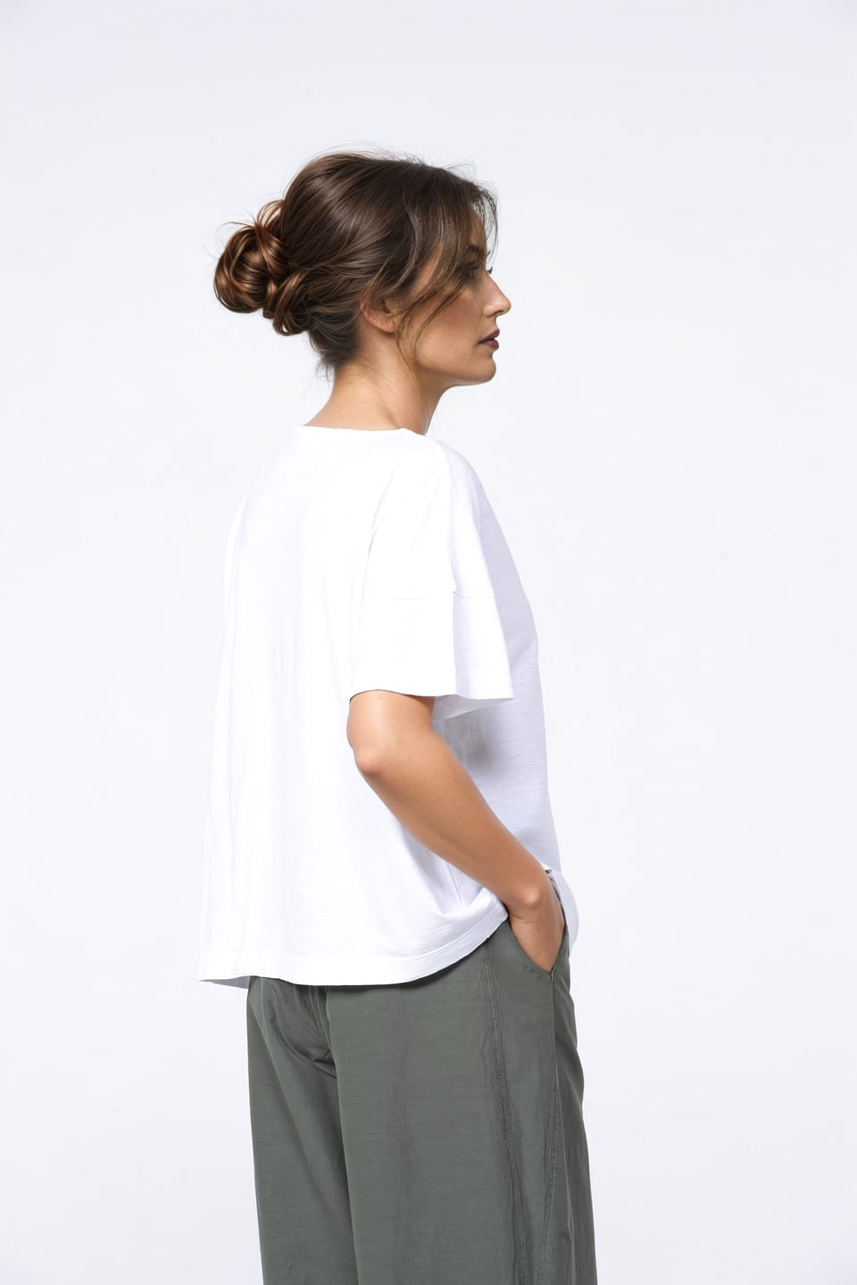 Shirt 410 - Bio-Baumwolljersey - 100WHITE - 10240110054