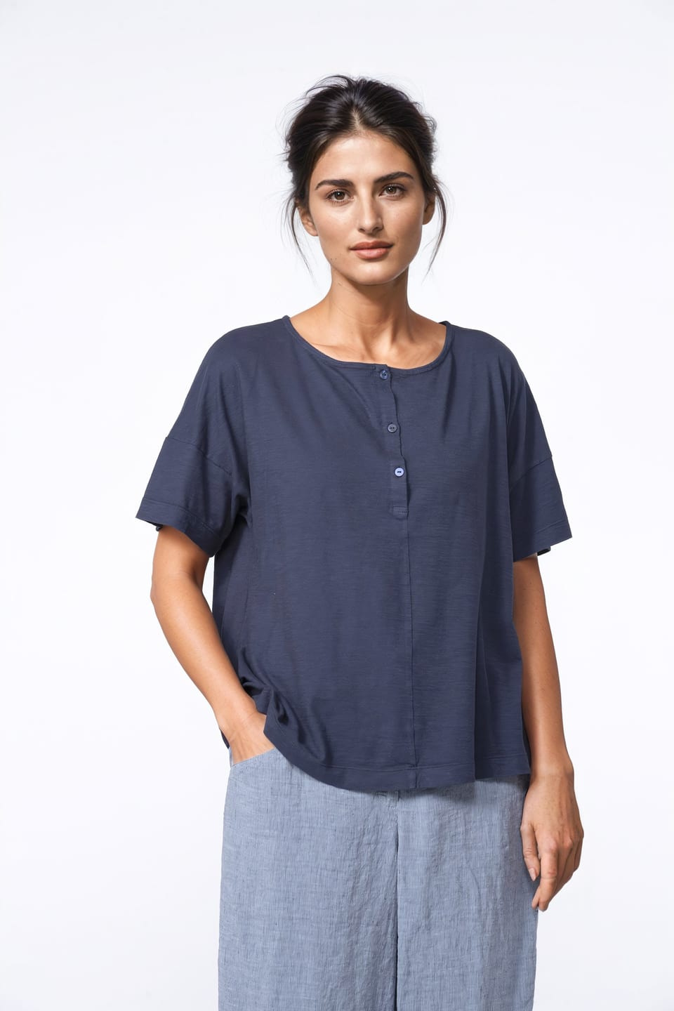 Shirt 410 - Bio-Baumwolljersey - 480NIGHT - 10240110054