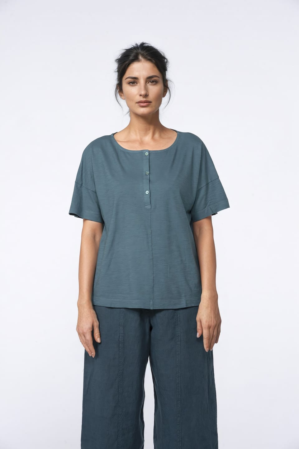 Shirt 410 - Bio-Baumwolljersey - 670LAKE - 10240110054