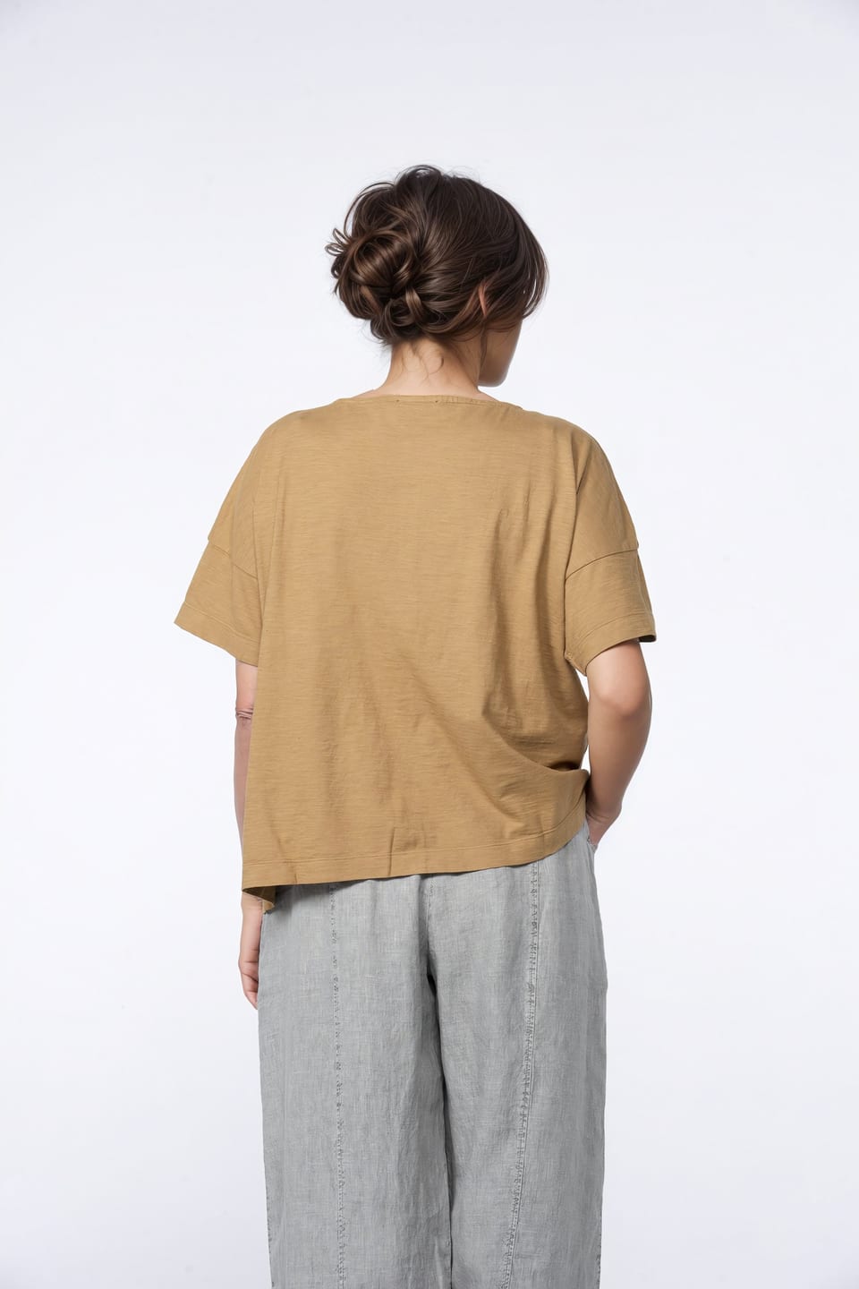 Shirt 410 - Bio-Baumwolljersey - 840BISCUIT - 10240110054