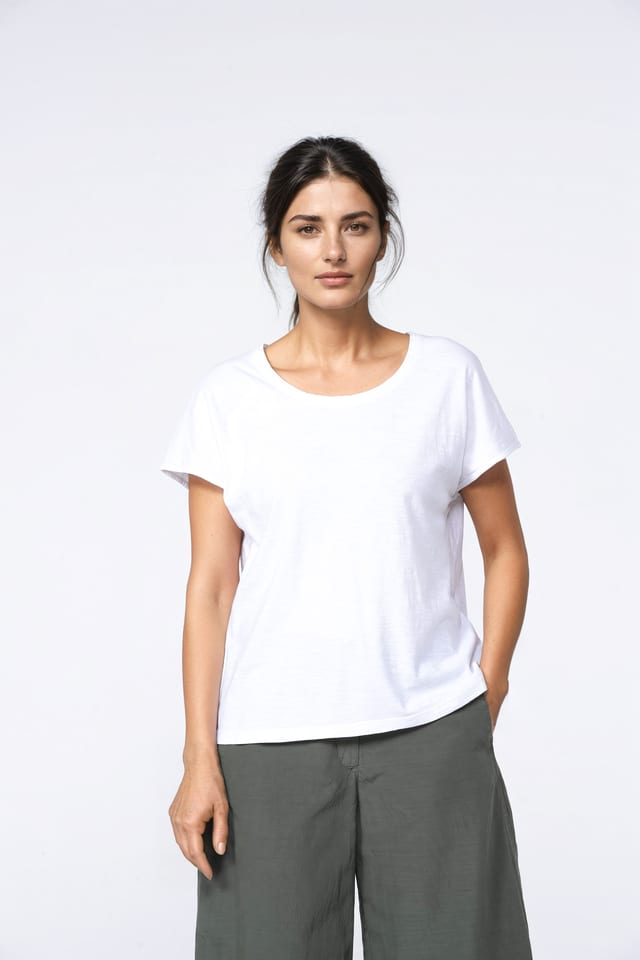 Shirt 412 - Organic Cotton Jersey - 100WHITE - 10240110056