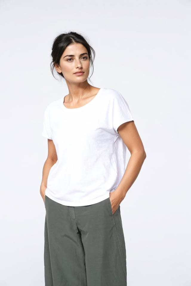 Shirt 412 - Organic Cotton Jersey - 100WHITE - 10240110056