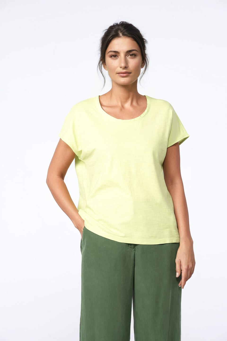 Shirt 412 - Organic Cotton Jersey - 730KIWI - 10240110056