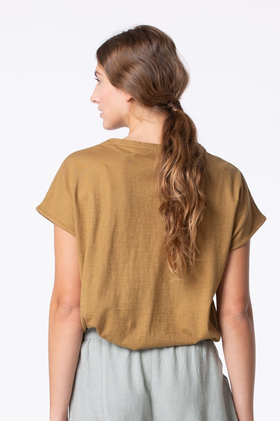 Shirt 412 - Organic Cotton Jersey - 840BISCUIT - 10240110056