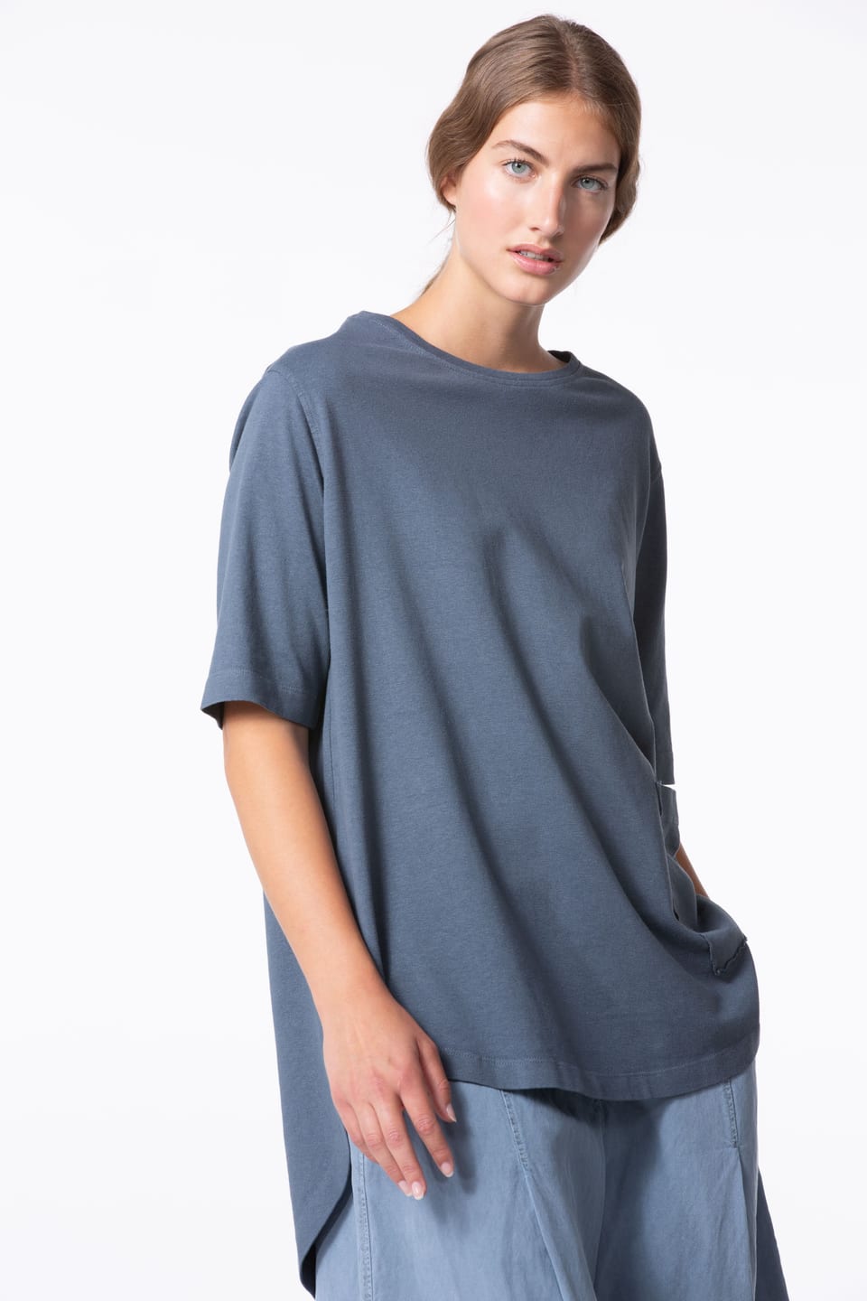 Shirt 413 - Hemp and Organic Cotton Jersey - 582SLATE - 10240110057
