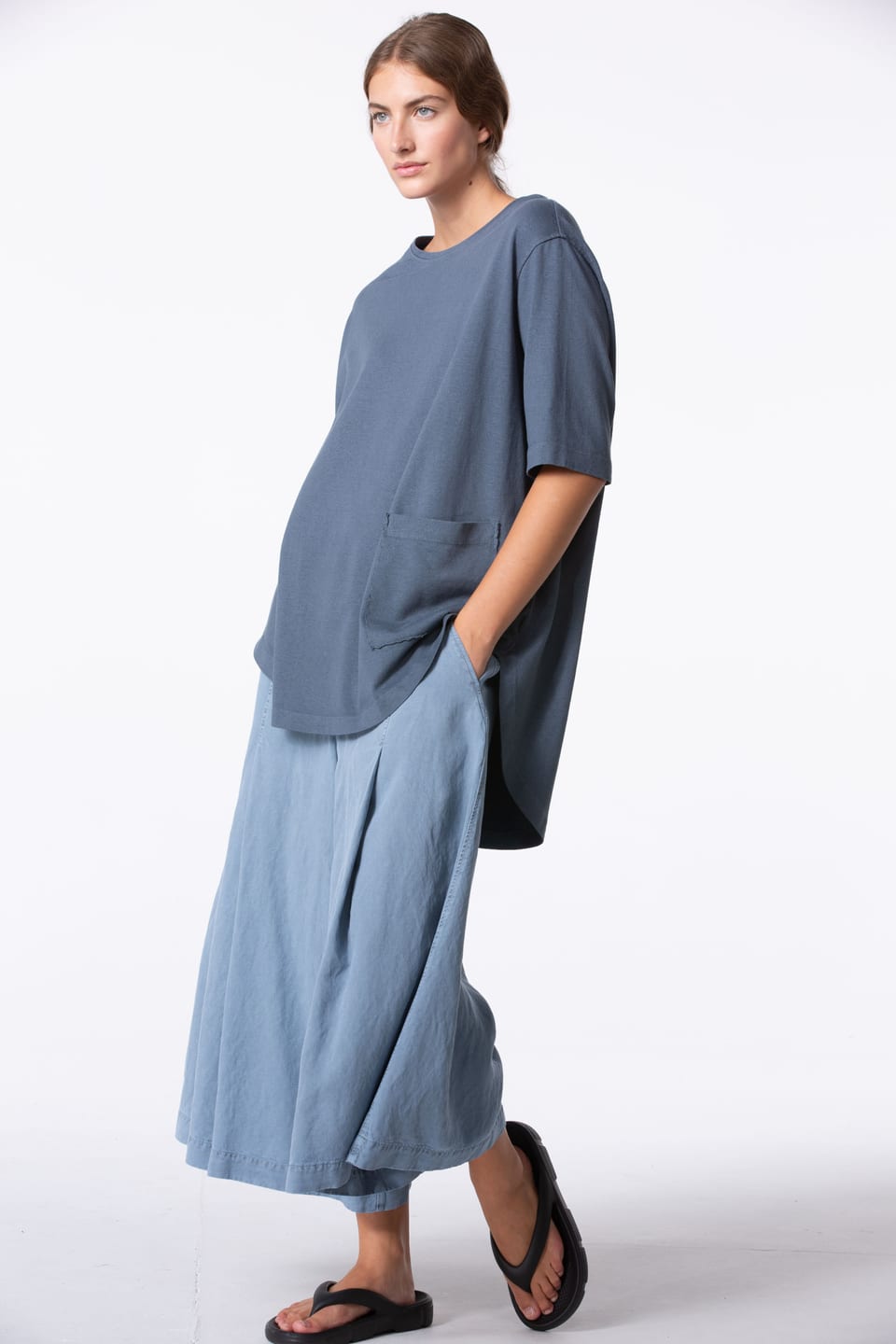 Shirt 413 - Hemp and Organic Cotton Jersey - 582SLATE - 10240110057