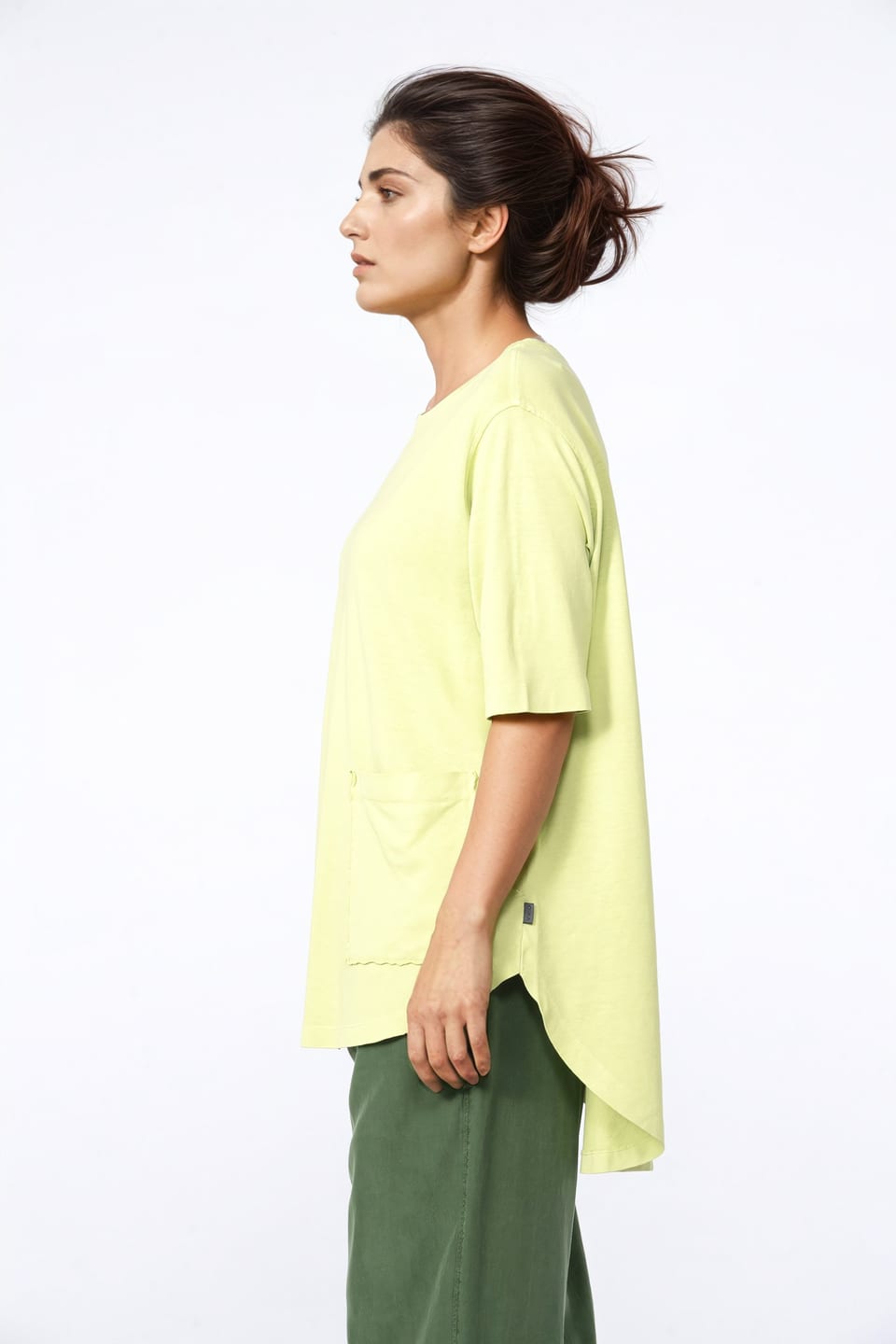 Shirt 413 - Hemp and Organic Cotton Jersey - 732KIWI - 10240110057