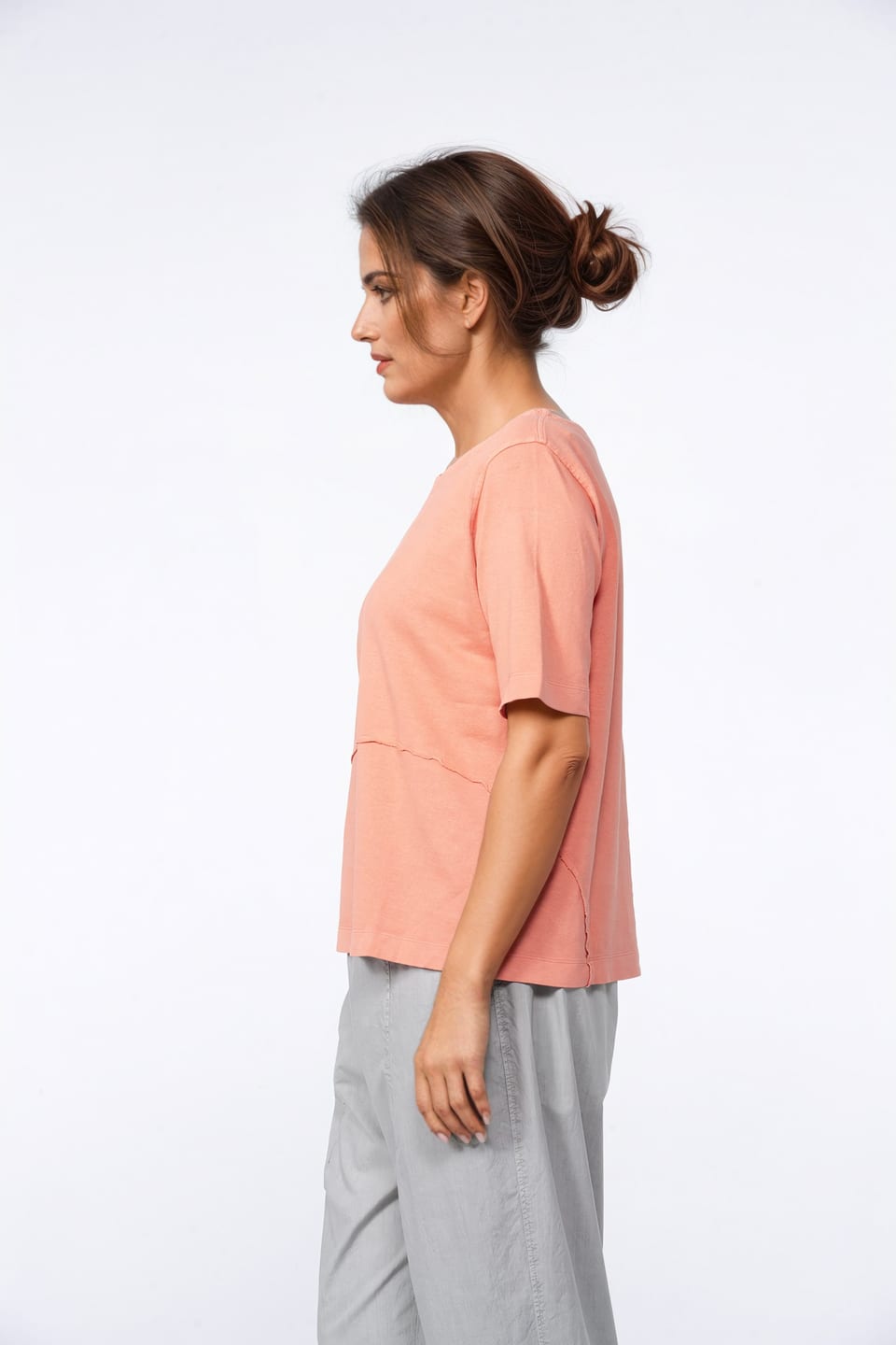 Shirt 414 - Hemp and Organic Cotton Jersey - 242POMELO - 10240110058