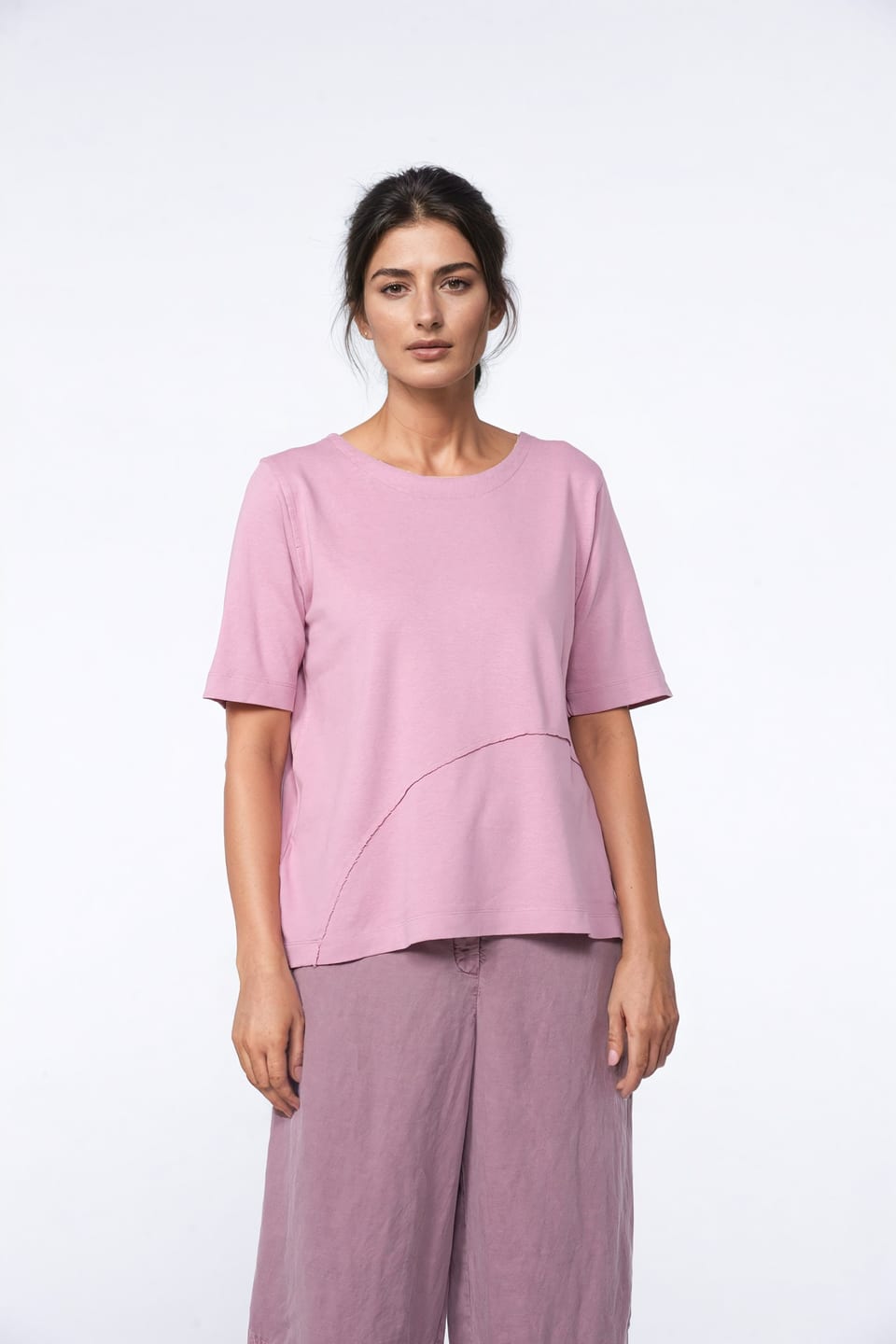 Shirt 414 - Hemp and Organic Cotton Jersey - 342ROSE - 10240110058