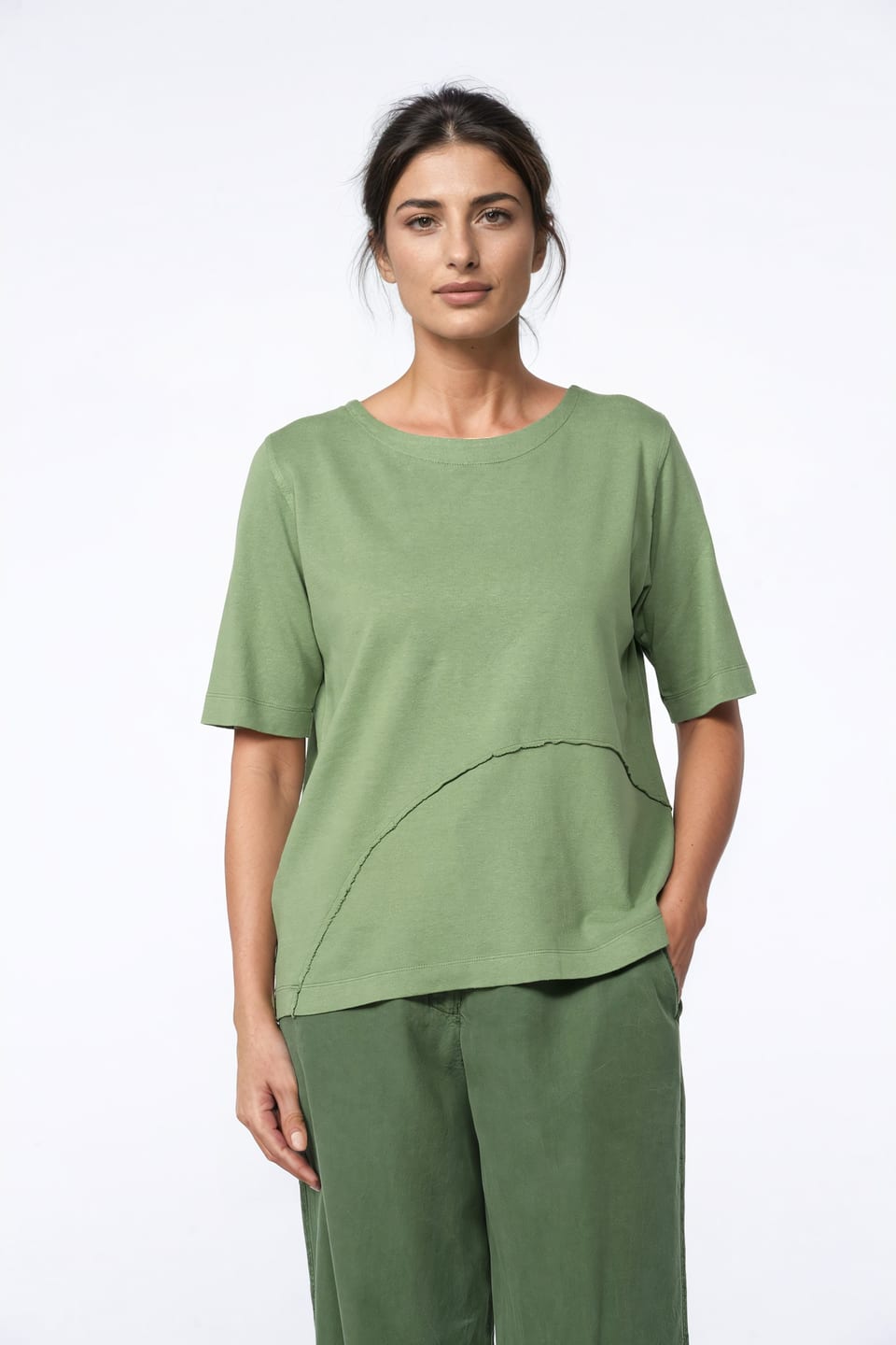 Shirt 414 - Hemp and Organic Cotton Jersey - 662WILLOW - 10240110058