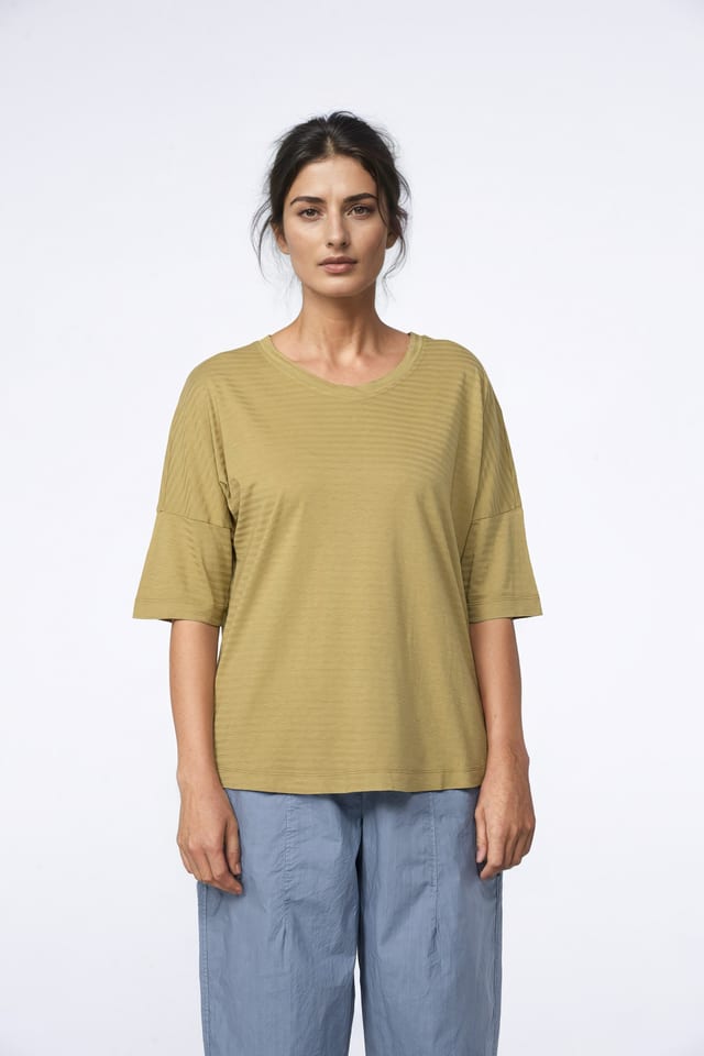 Shirt 418 - Katoen-Hennep jersey - 750REED - 10240110062