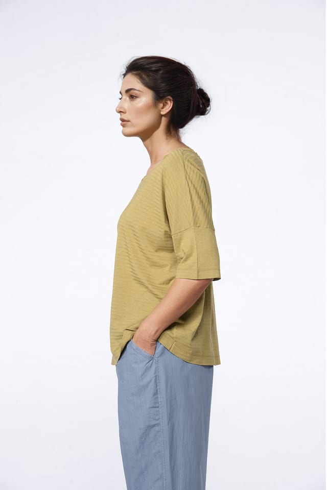 Shirt 418 - Katoen-Hennep jersey - 750REED - 10240110062