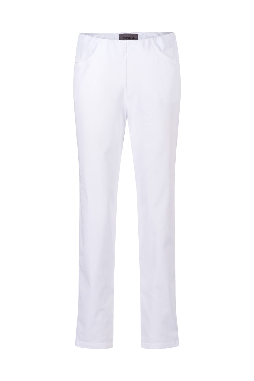 Pantalon 412 - Coton sergé stretch - 100WHITE - 10240110066