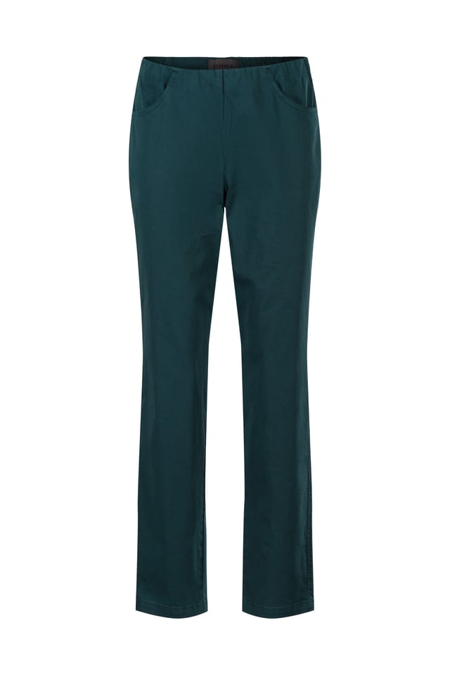 Trousers 412 - Elastic Cotton Twill - 672LAKE - 10240110066