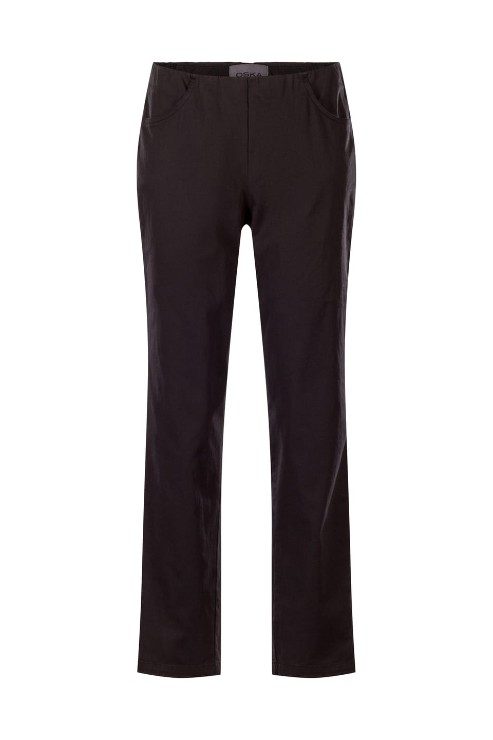 Pantalon 412 - Coton sergé stretch - 990BLACK - 10240110066
