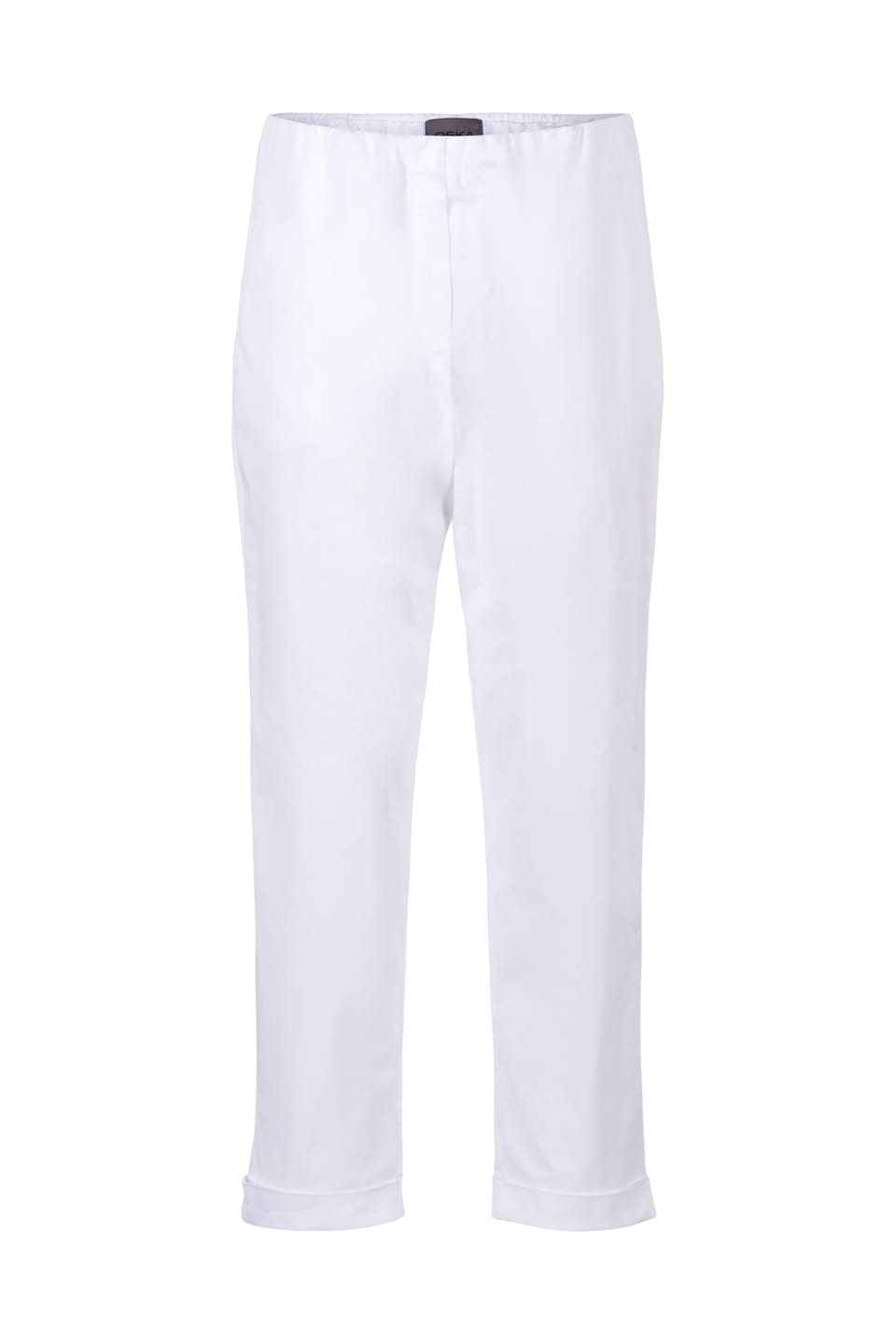 Trousers 413 - Elastic Cotton Twill - 100WHITE - 10240110067