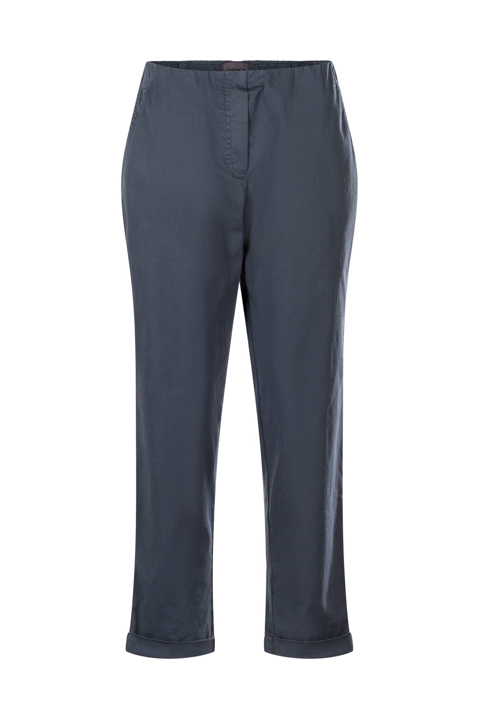 Trousers 413 - Elastic Cotton Twill - 582SLATE - 10240110067