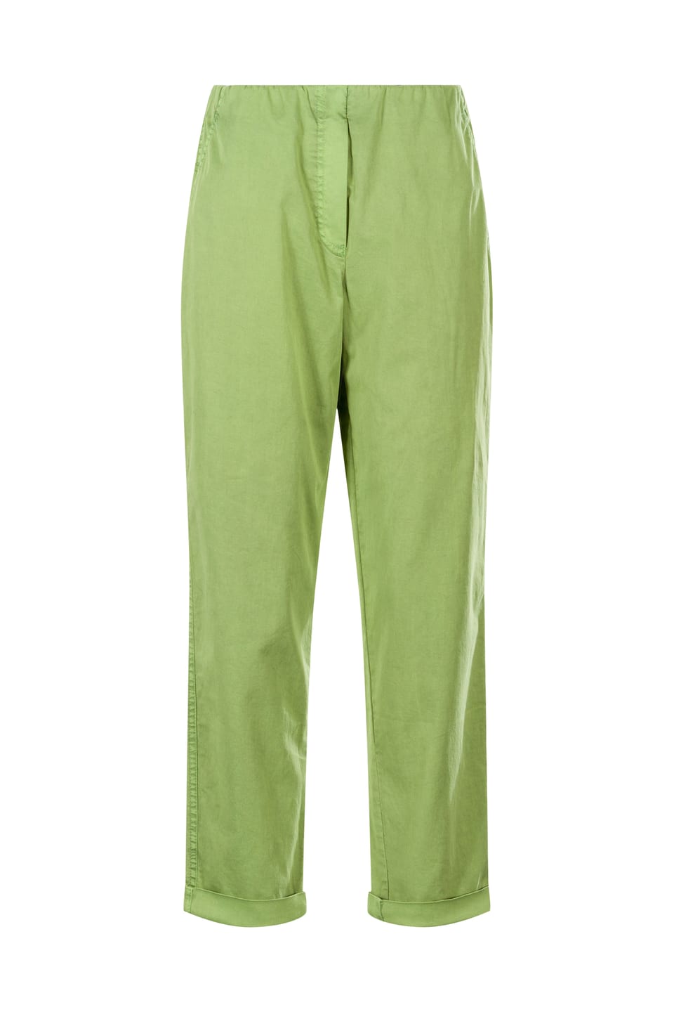 Trousers 413 - Elastic Cotton Twill - 732KIWI - 10240110067