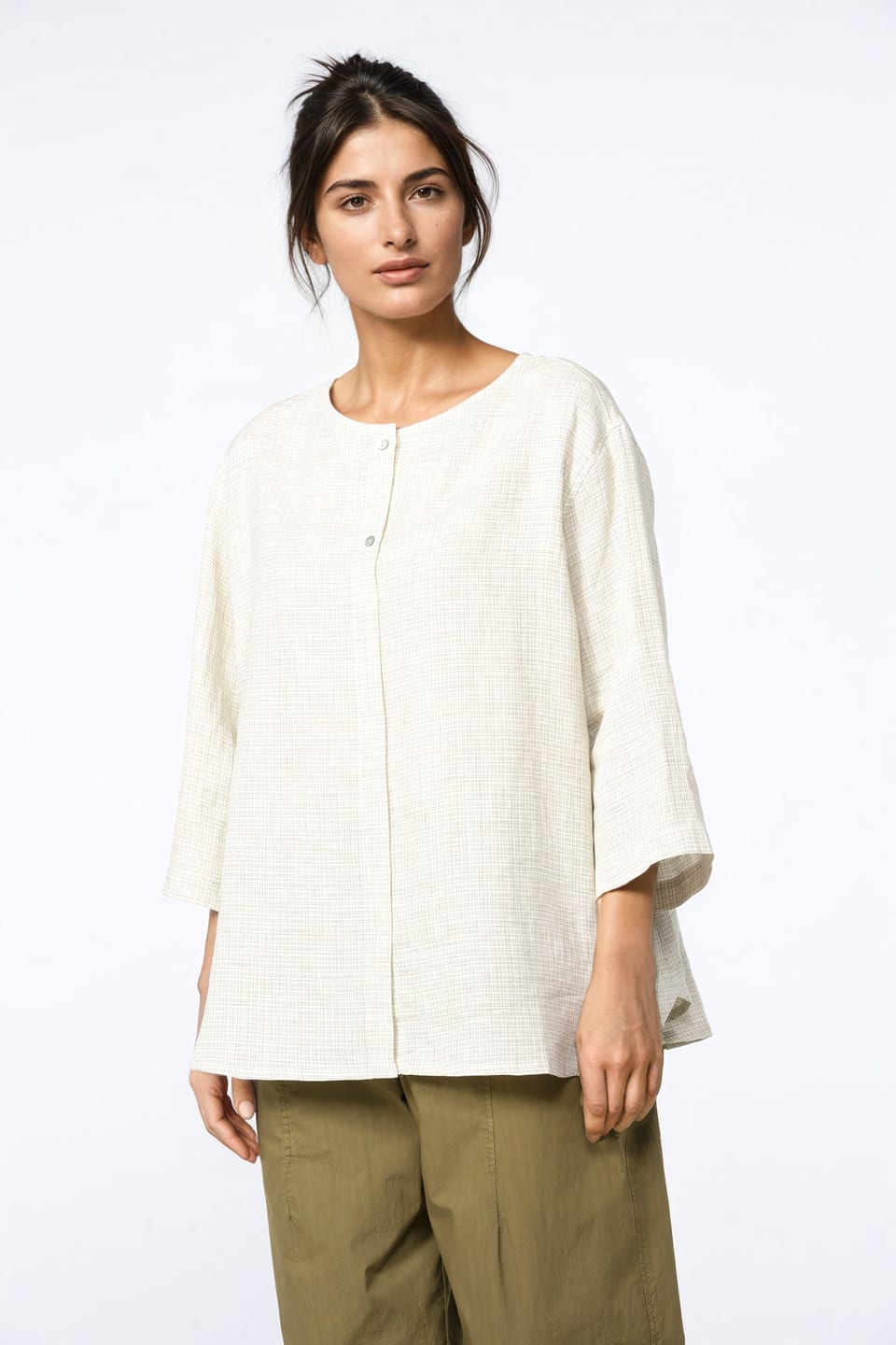 Blouse 414 - Linen Fil-à-Fil - 750REED - 10240110072
