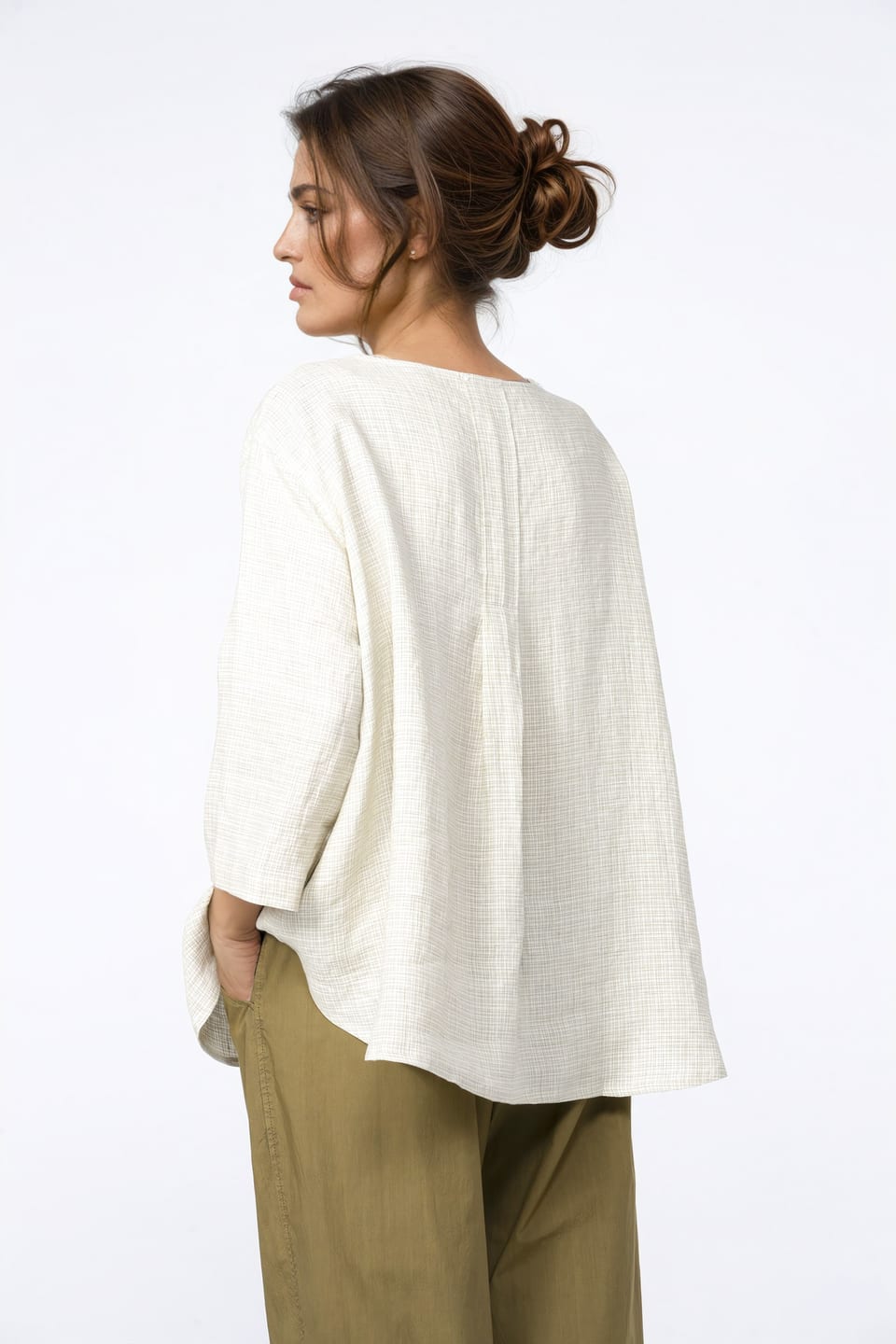 Blouse 414 - Linen Fil-à-Fil - 750REED - 10240110072