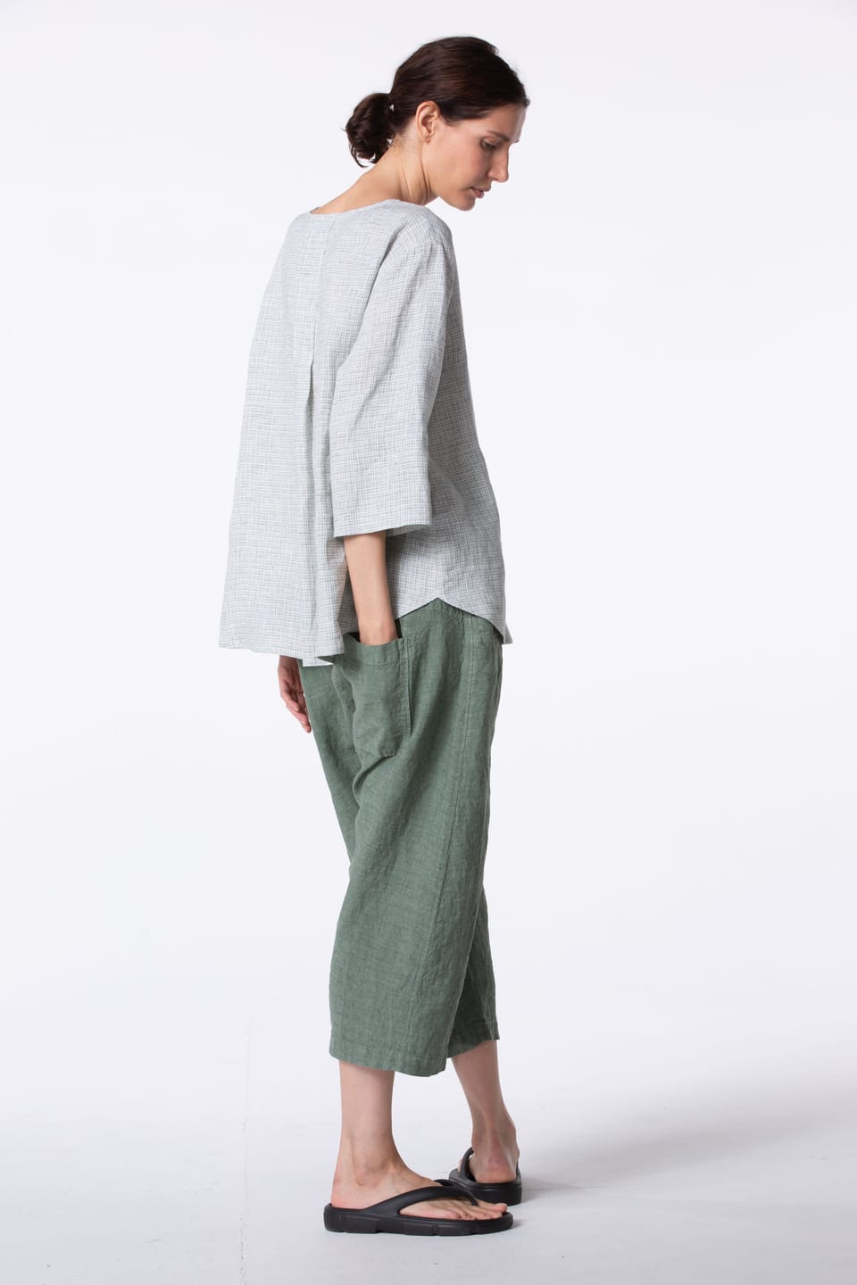 Trousers 416 - Pure Linen - 650PLANE - 10240110075