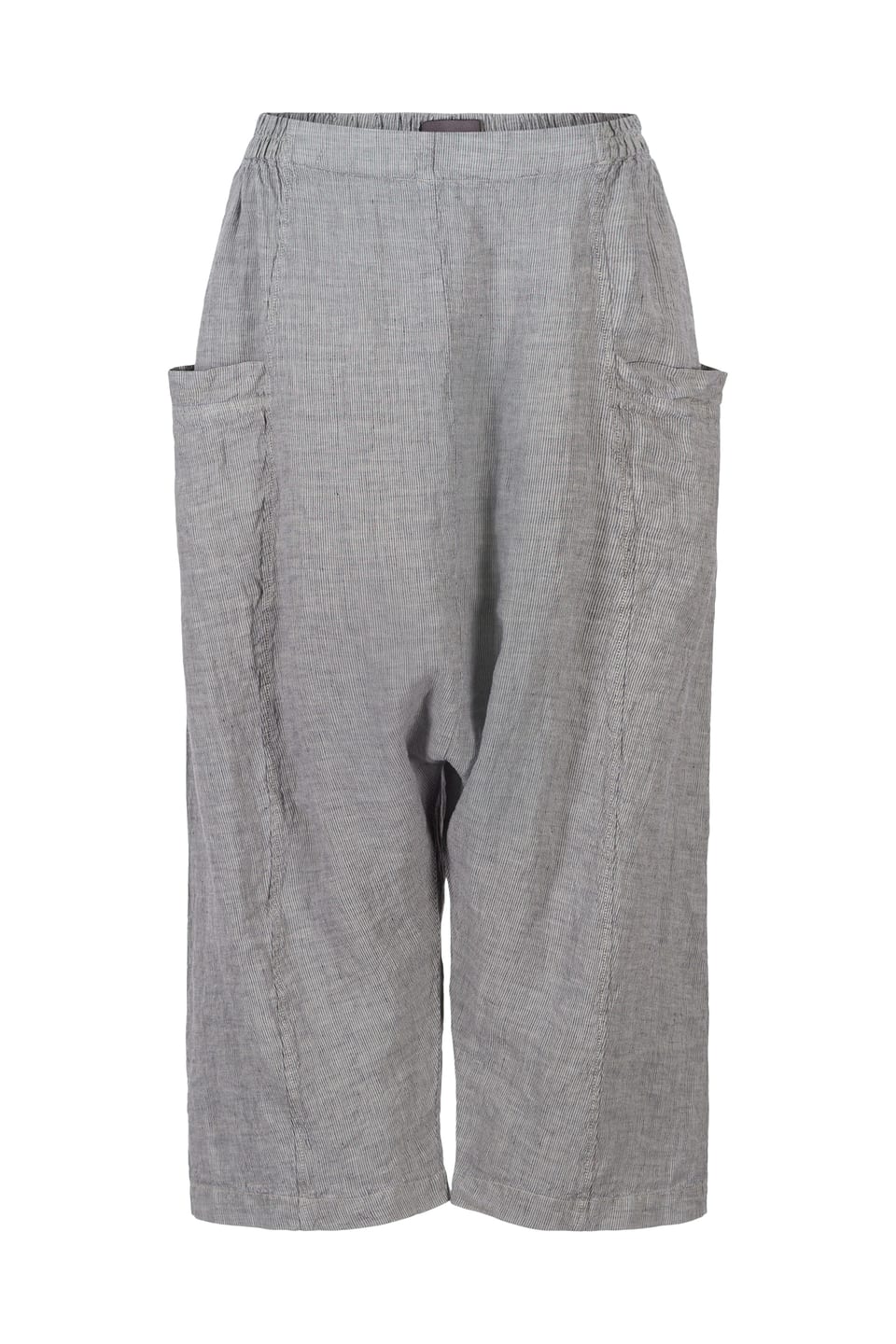 Trousers 416 - Pure Linen - 920SILVER - 10240110075