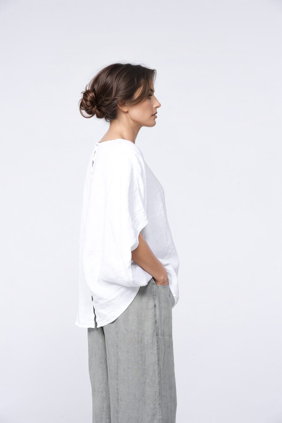 Top 401 - Pure Linen - 103WHITE - 10240110077