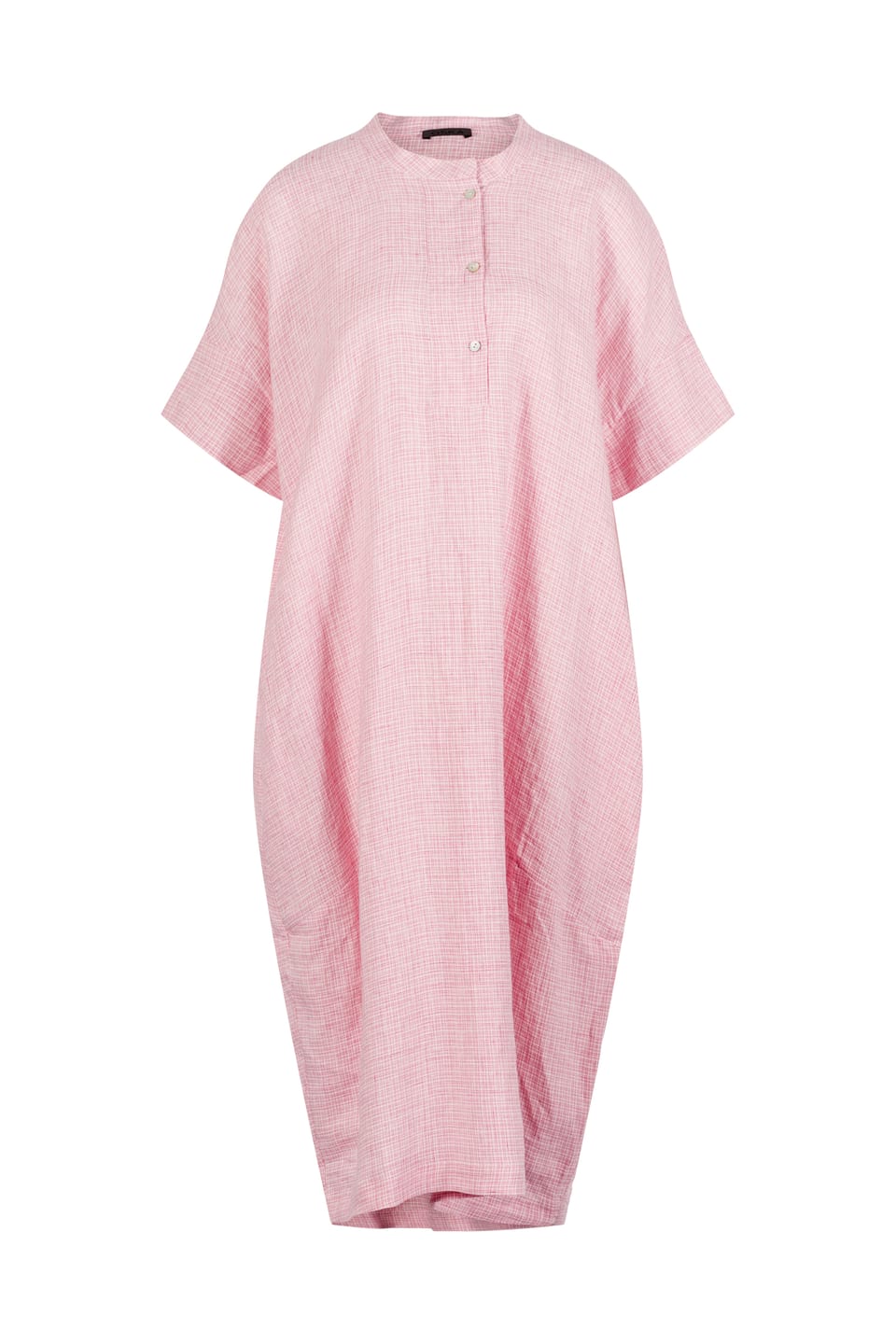 Jurk 421 - Linnen Fil-à-Fil - 340ROSE - 10240110080