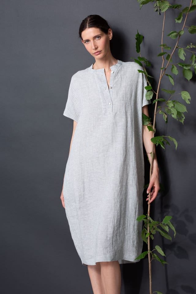 Robe 421 - Fil-à-Fil de Lin - 580SLATE - 10240110080