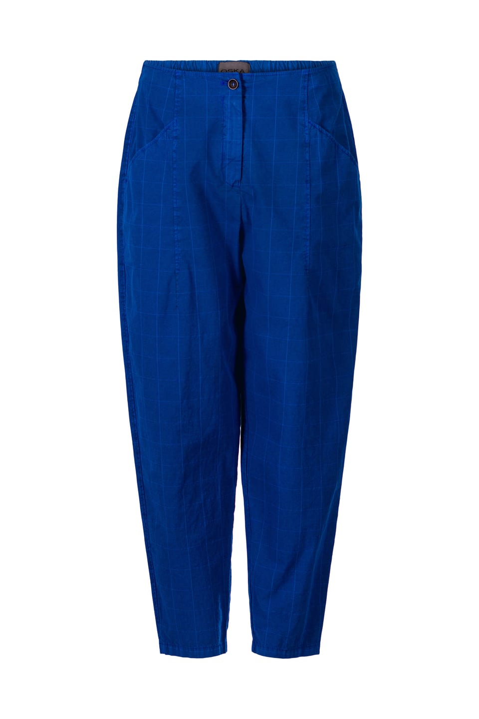 Trousers 418 - Cotton Stretch with Windowpane Check - 462NAUTICAL - 10240110082