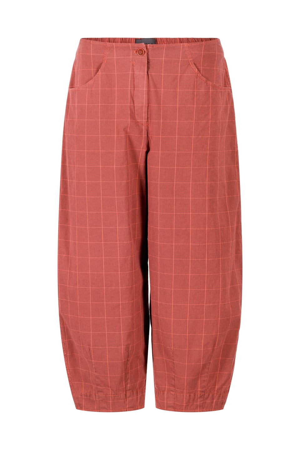 Trousers 419 - Cotton Stretch with Windowpane Check - 242POMELO - 10240110083