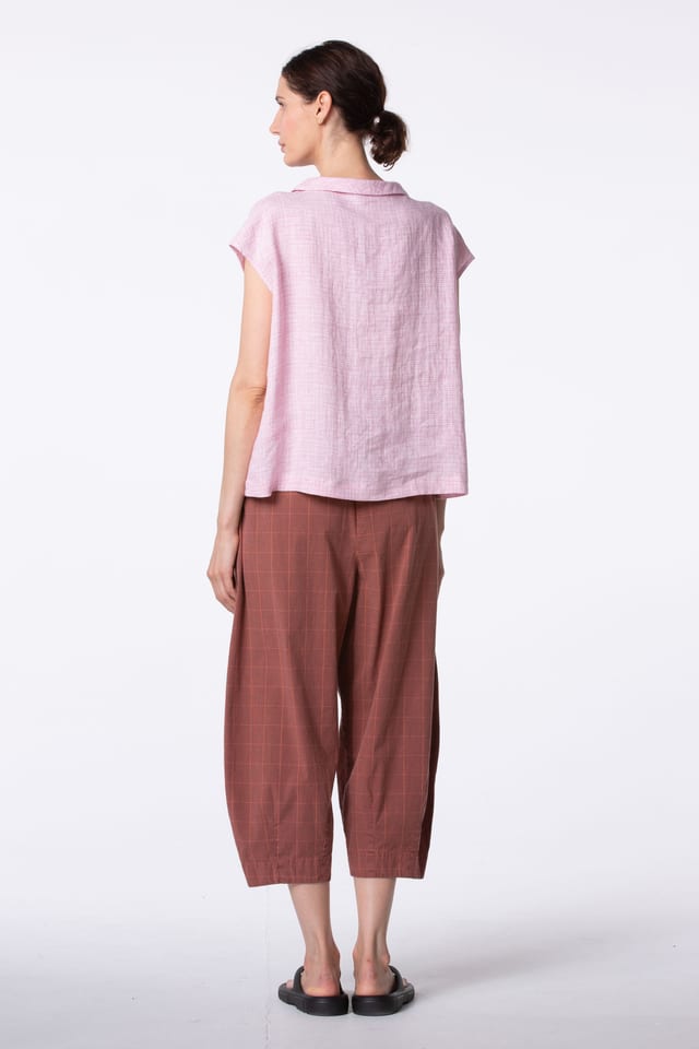 Broek 419 - Stretchkatoenen ruit - 10240110083