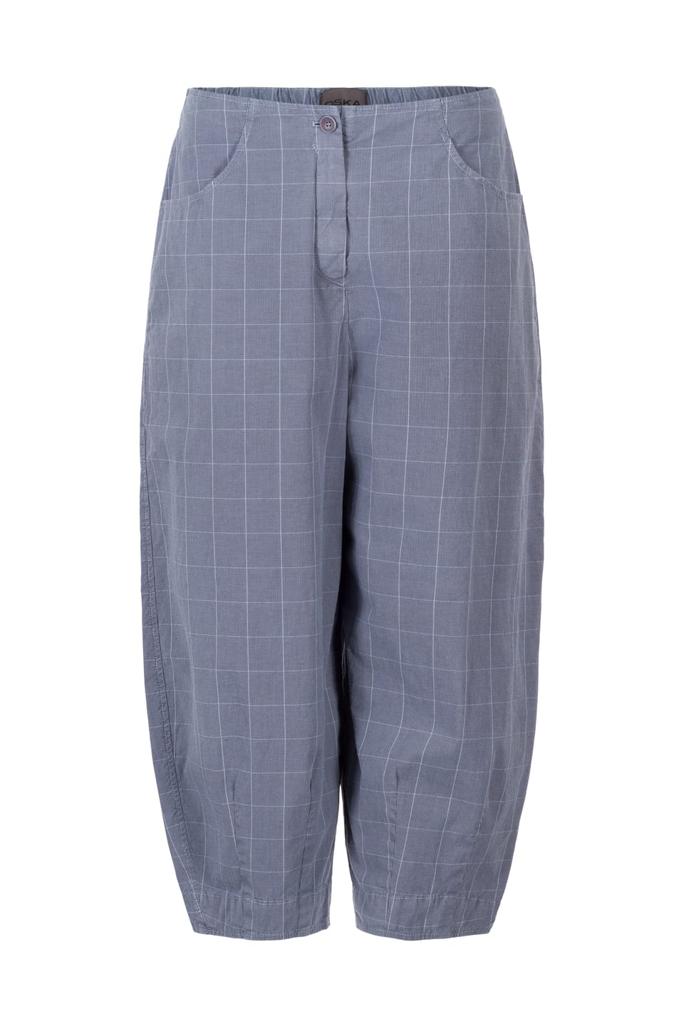 Trousers 419 - Cotton Stretch with Windowpane Check - 442AIR - 10240110083