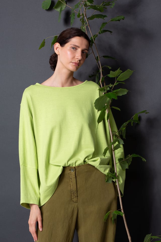 Shirt 420 - Hemp and Organic Cotton Jersey - 732KIWI - 10240110088