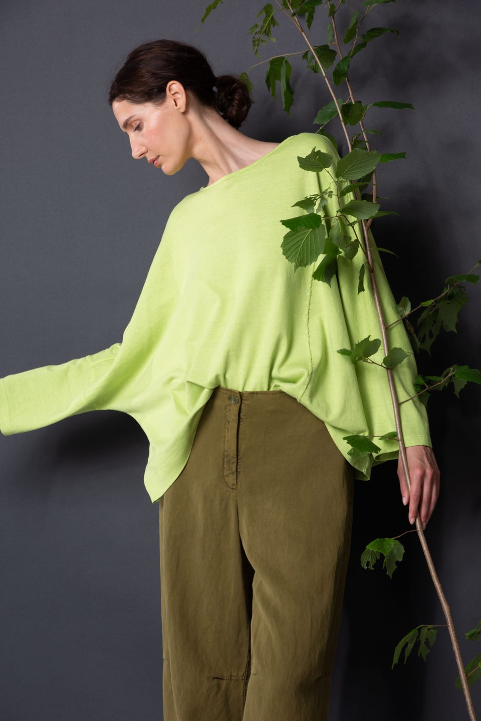 Shirt 420 - Hemp and Organic Cotton Jersey - 732KIWI - 10240110088