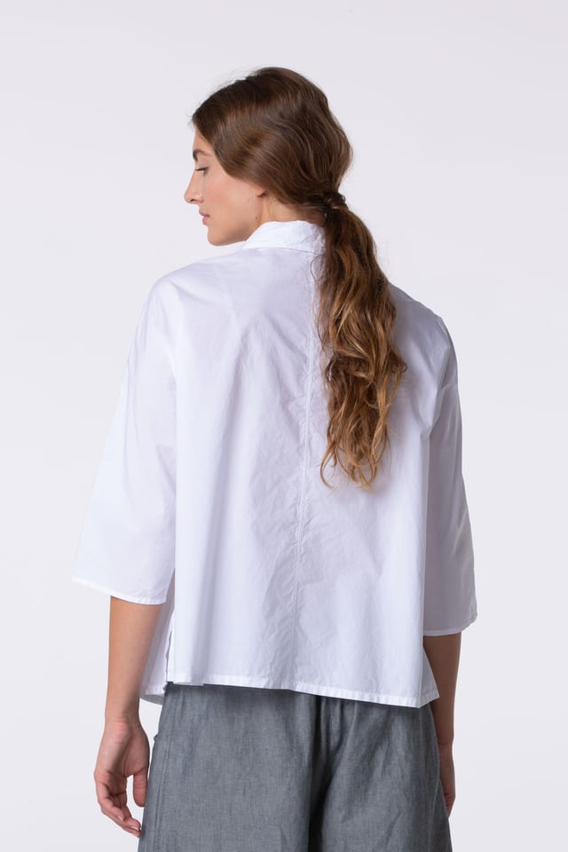 Blouse 420 - Cotton Poplin - 100WHITE - 10240110090