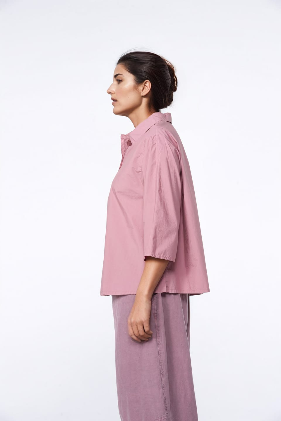 Blouse 420 - Cotton Poplin - 340ROSE - 10240110090