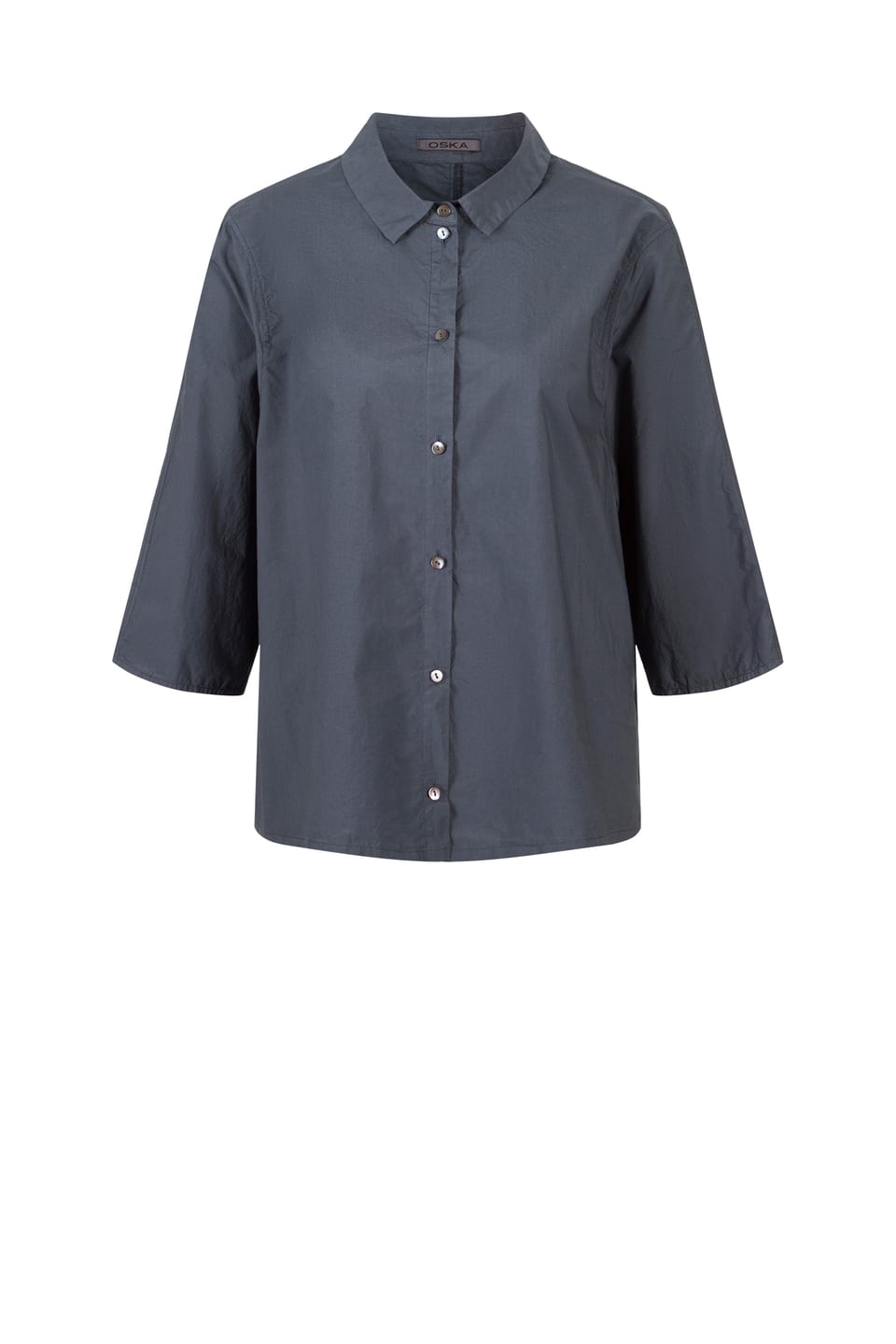 Blouse 420 - Cotton Poplin - 580SLATE - 10240110090
