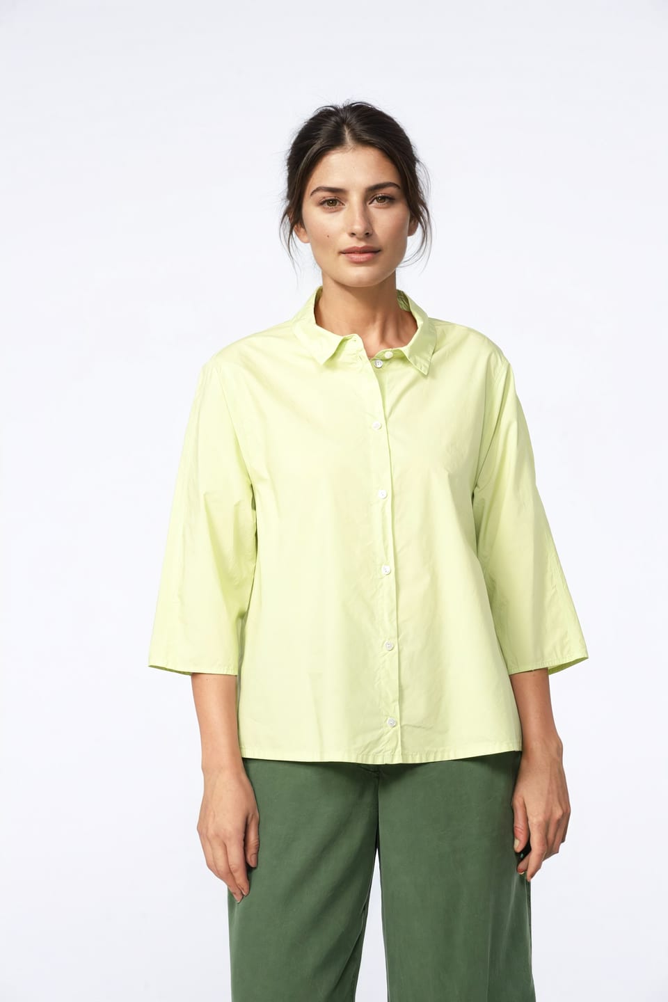 Blouse 420 - Cotton Poplin - 730KIWI - 10240110090