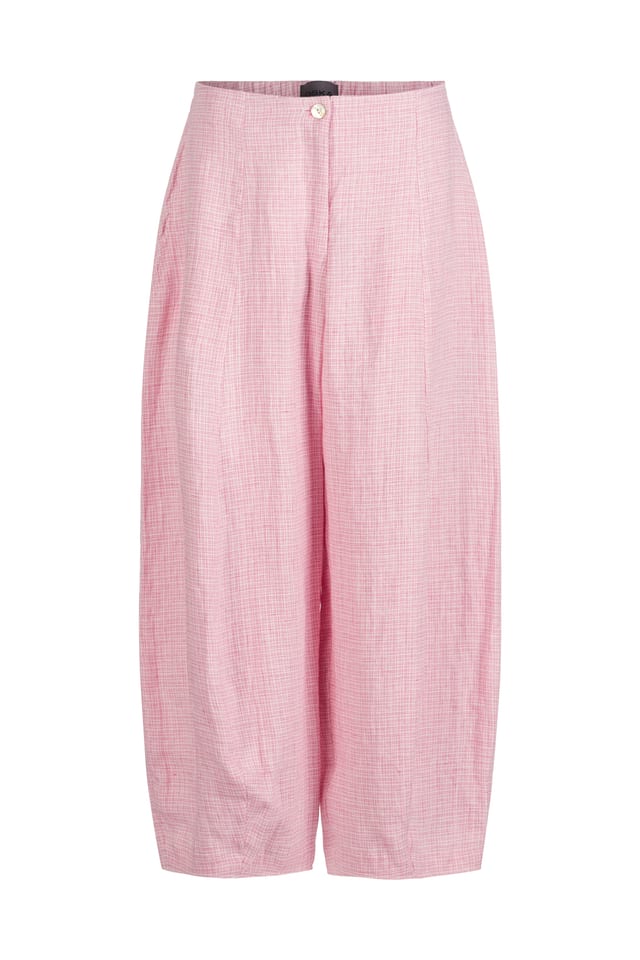 Trousers 422 - Linen Fil-à-Fil - 340ROSE - 10240110091