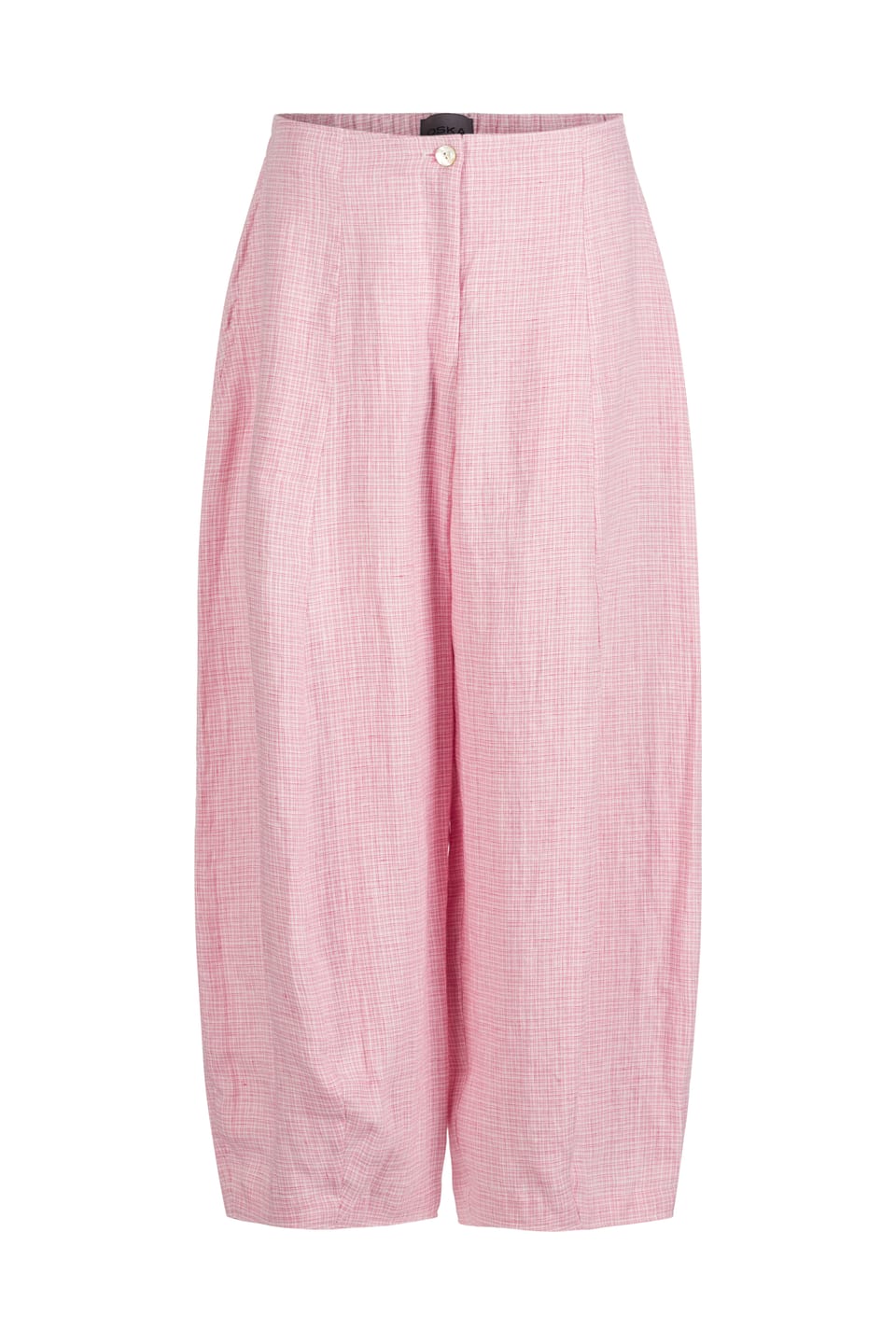 Trousers 422 - Linen Fil-à-Fil - 340ROSE - 10240110091