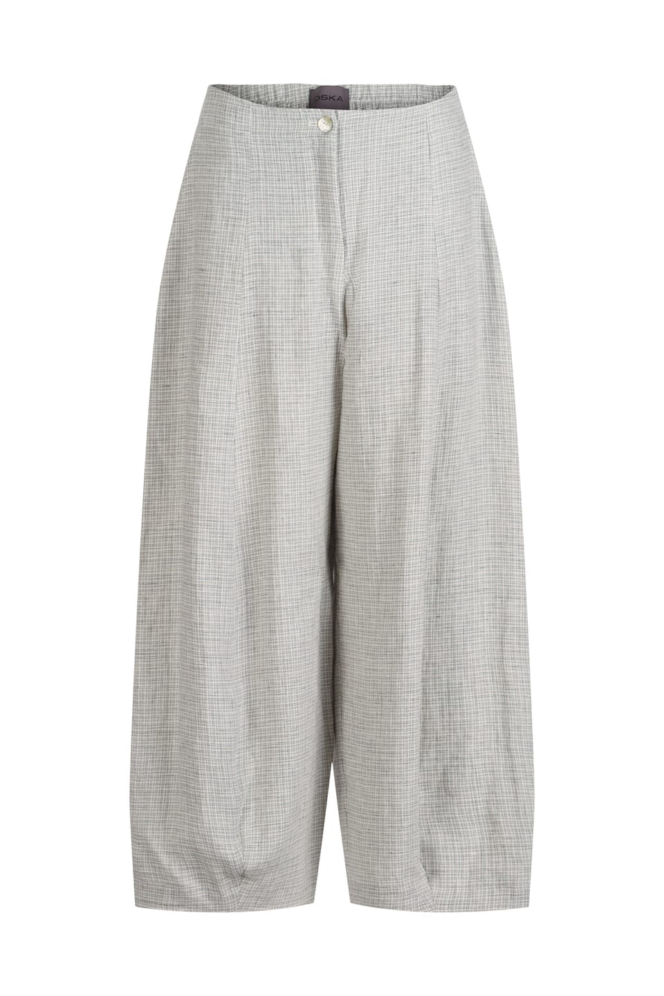 Trousers 422 - Linen Fil-à-Fil - 580SLATE - 10240110091