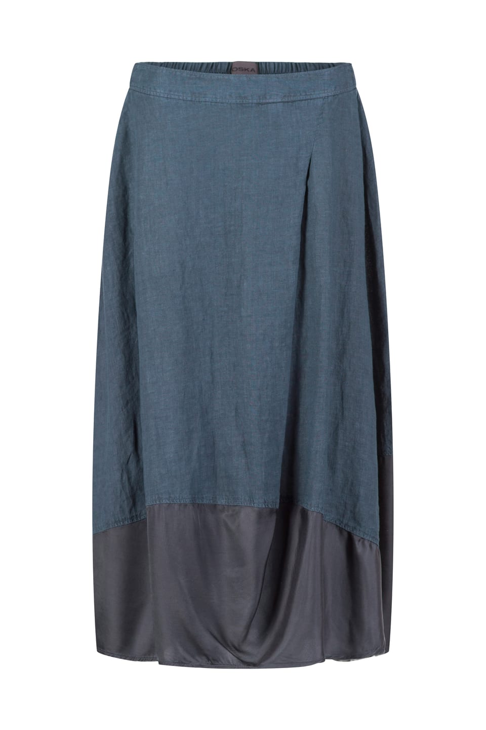 Skirt 401 - Linen with Cupro-Modal - 582SLATE - 10240110093