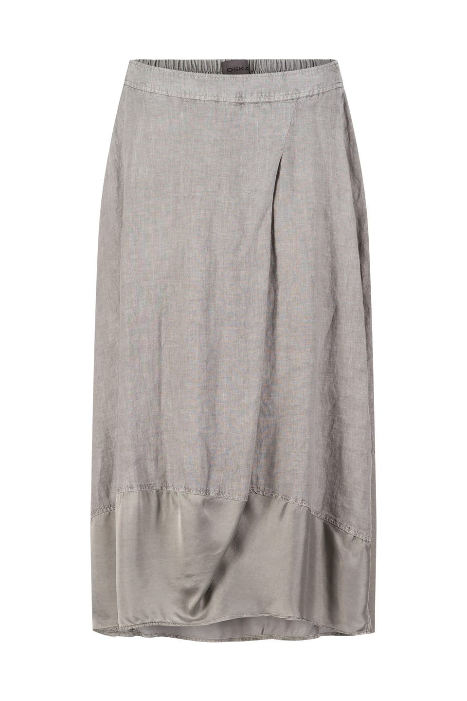 Skirt 401 - Linen with Cupro-Modal - 922SILVER - 10240110093