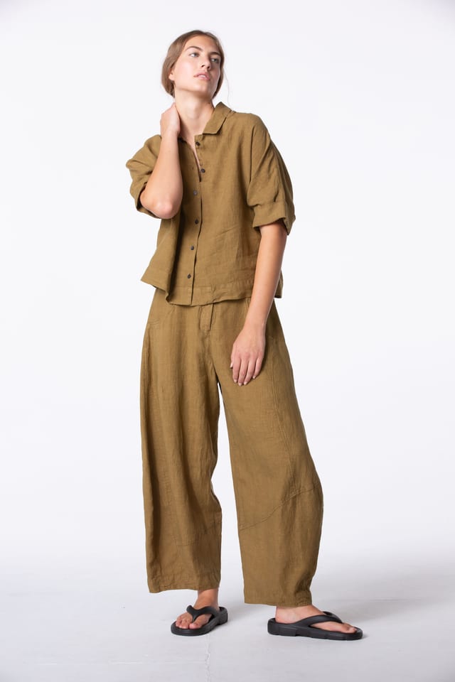 Broek 428 - Puur Linnen - 842BISCUIT - 10240110106