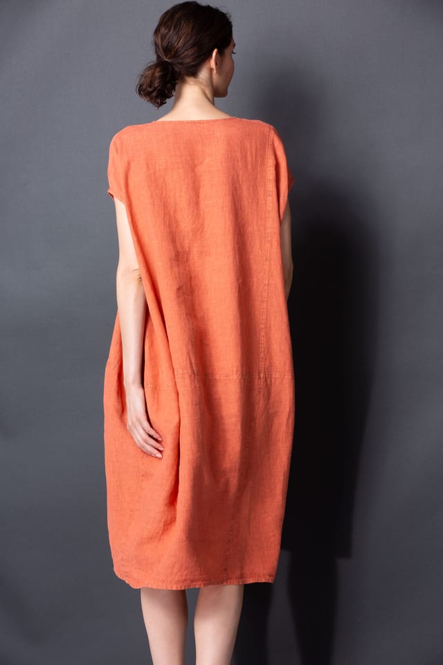Dress 425 - Pure Linen - 242POMELO - 10240110107