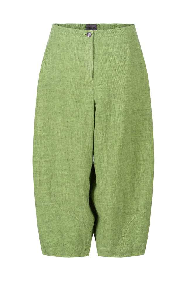 Trousers 431 - Pure Linen - 730KIWI - 10240110110