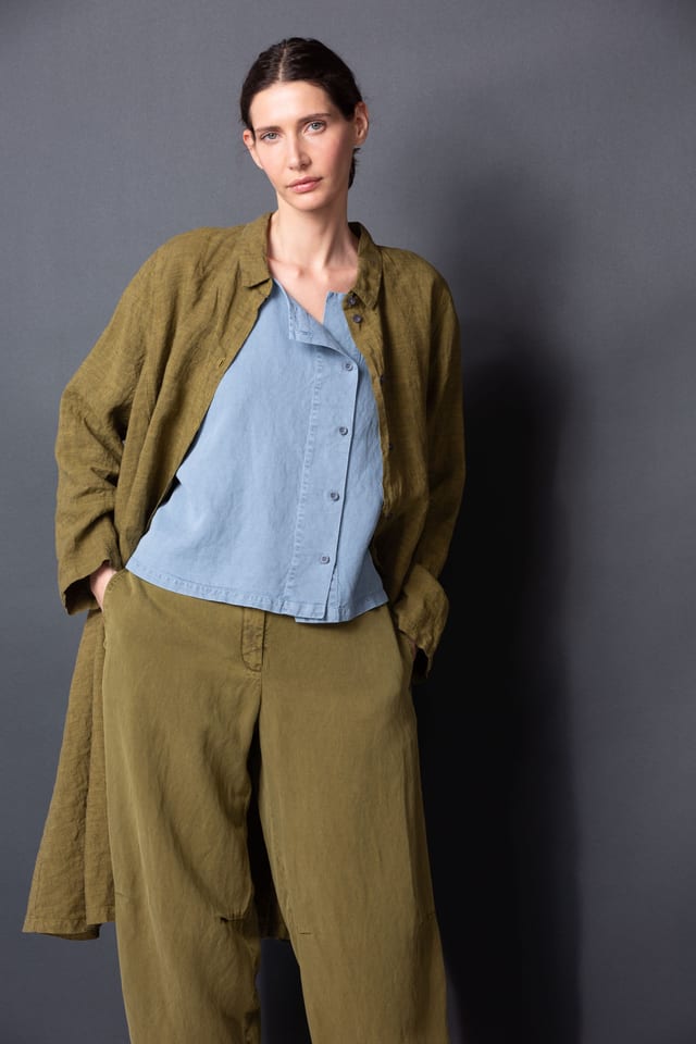 Blouse 423 - Puur linnen - 750REED - 10240110113