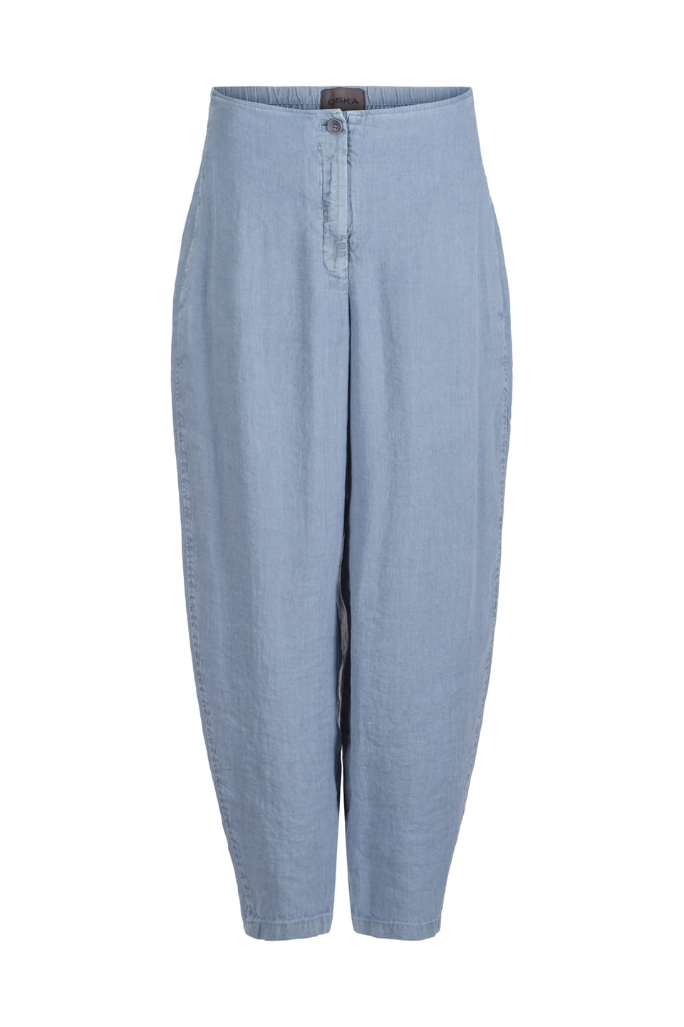 Trousers 433 - Linen-Lyocell Herringbone with Pinstripe - 442AIR - 10240110114