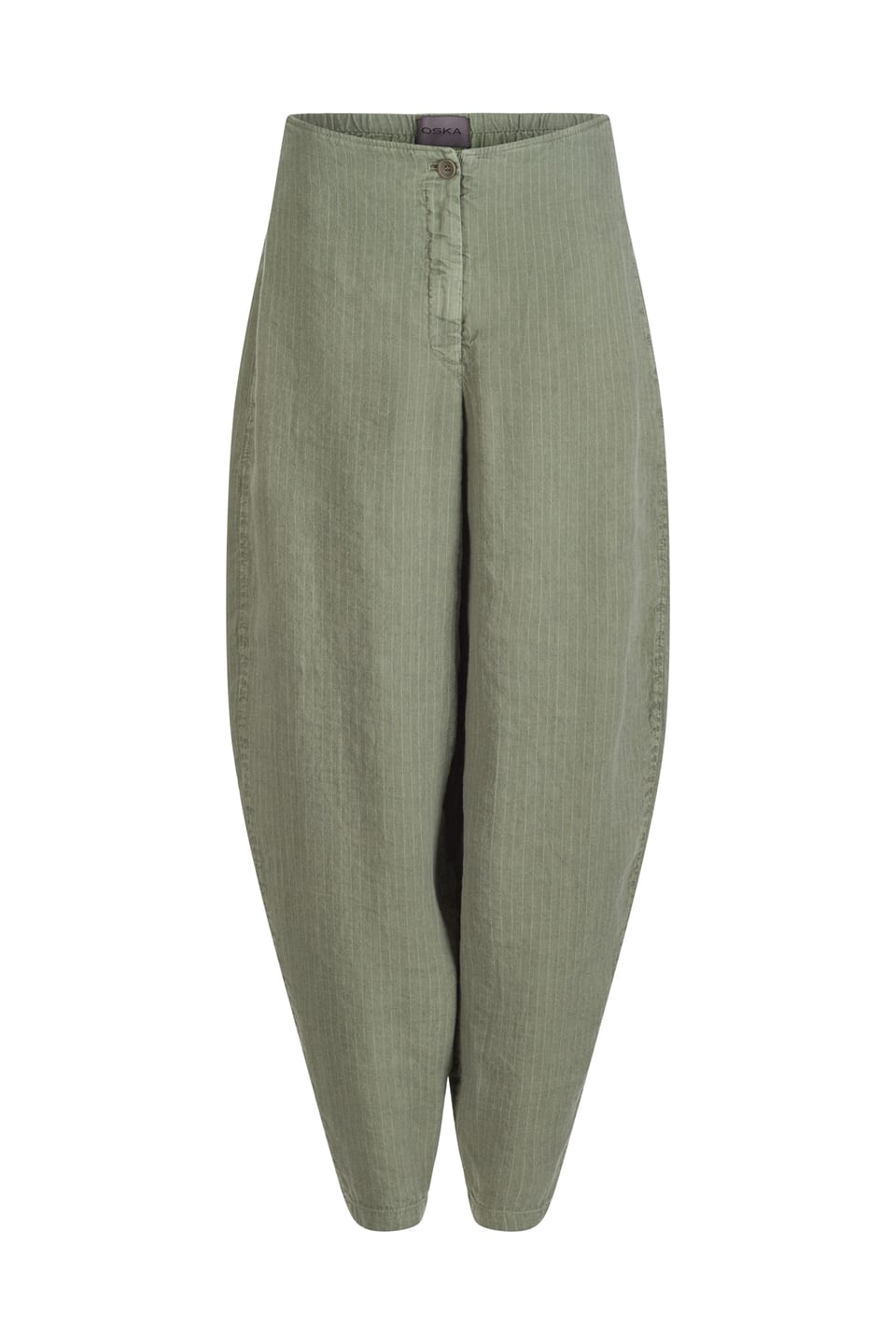 Trousers 433 - Linen-Lyocell Herringbone with Pinstripe - 652PLANE - 10240110114